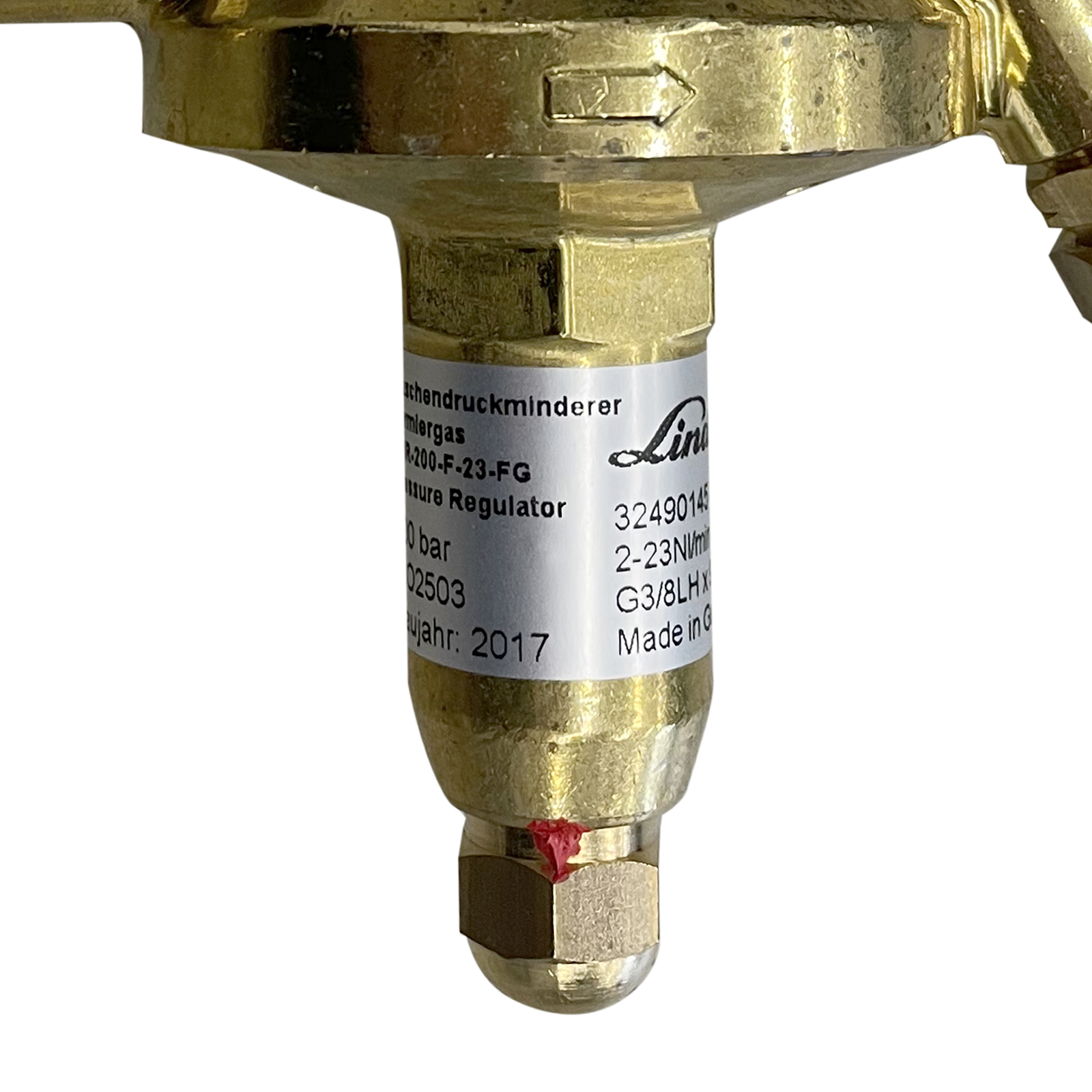 Flaschendruckminderer mit Flowmeter Formiergas 200 bar einstufig