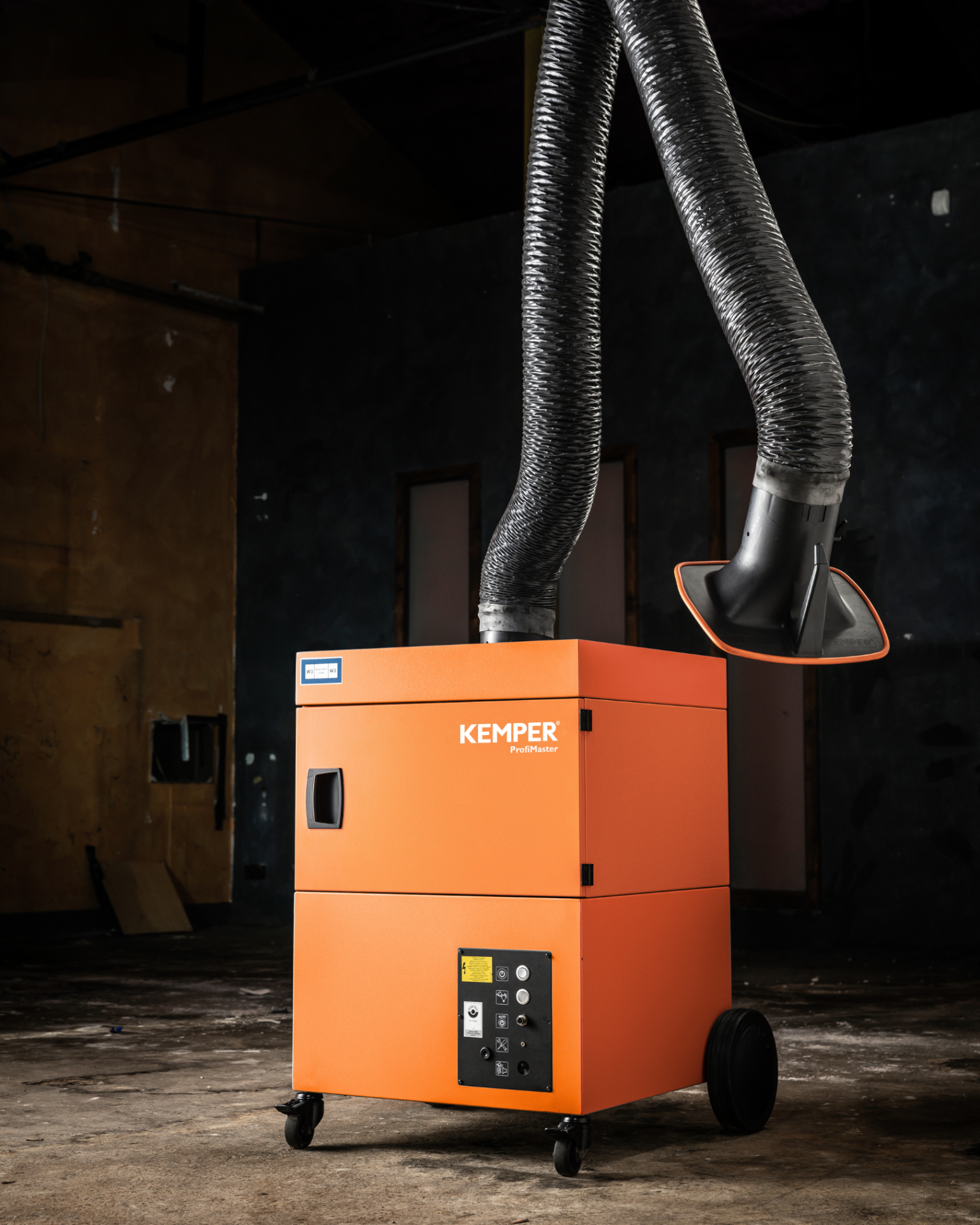 Kemper ProfiMaster Absauganlage, einarmig, Schlauchausführung 4 m Arm