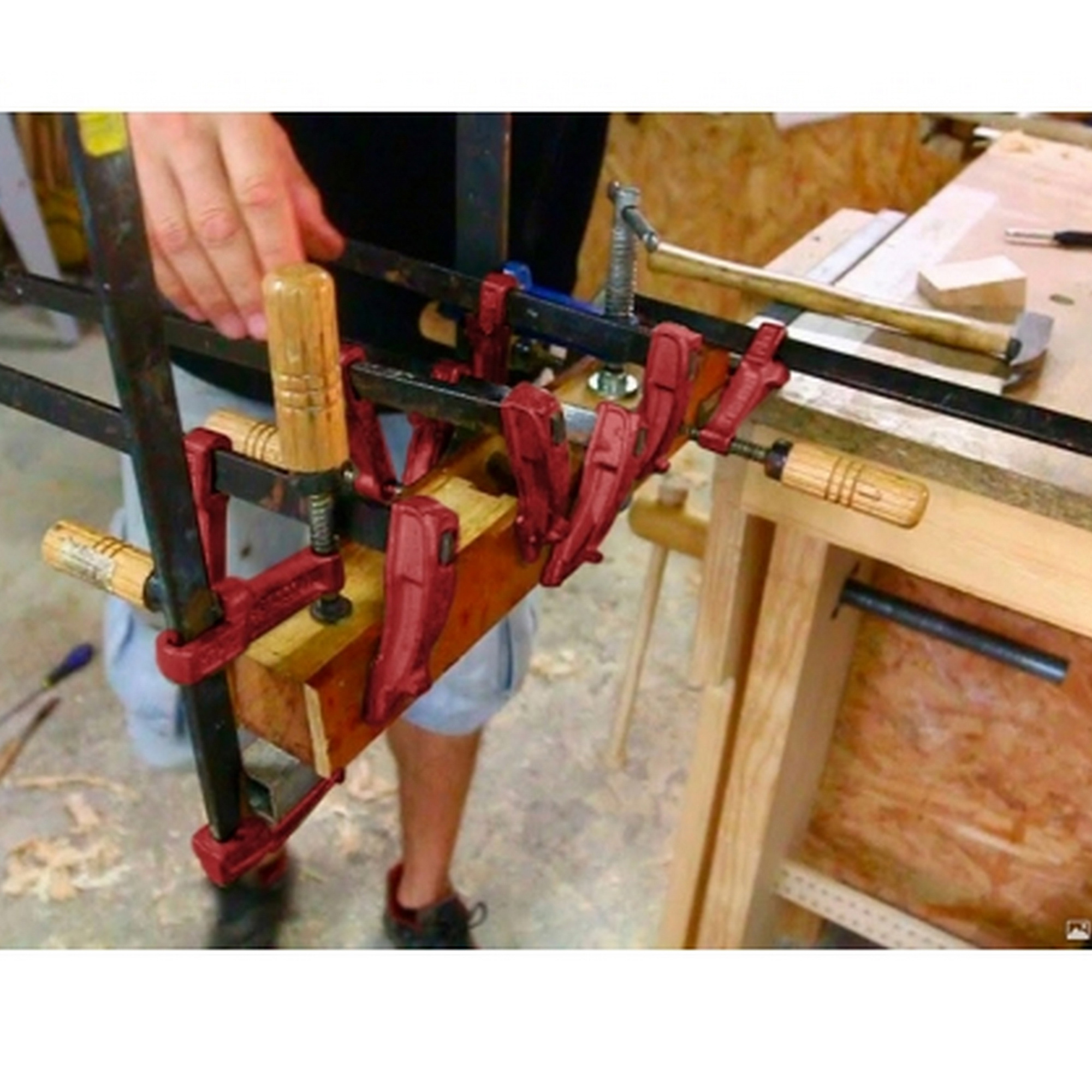 Schraubzwinge MM mit Holzgriff 20 cm