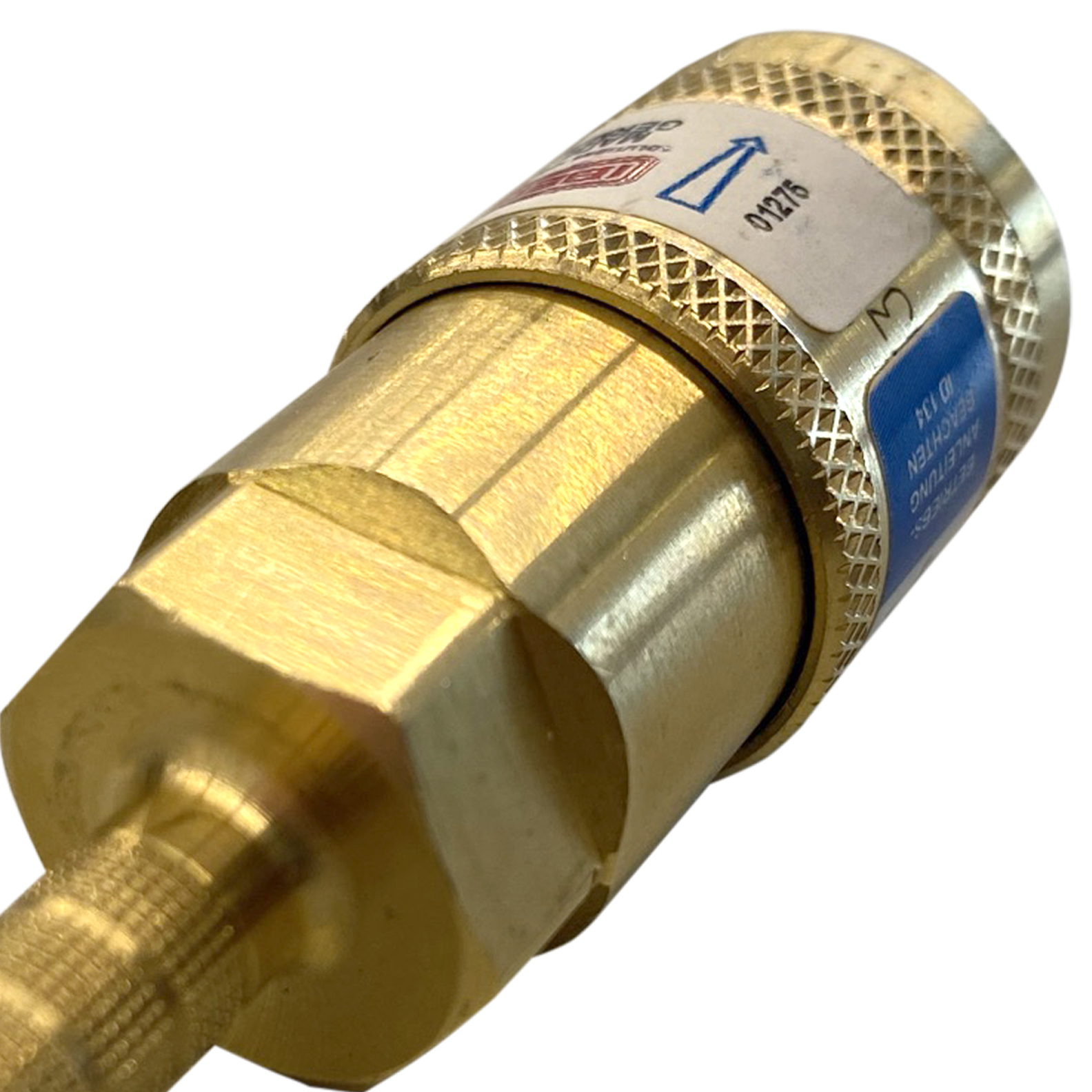 Schlauchkupplung DKT-W Sauerstoff 6,3 mm