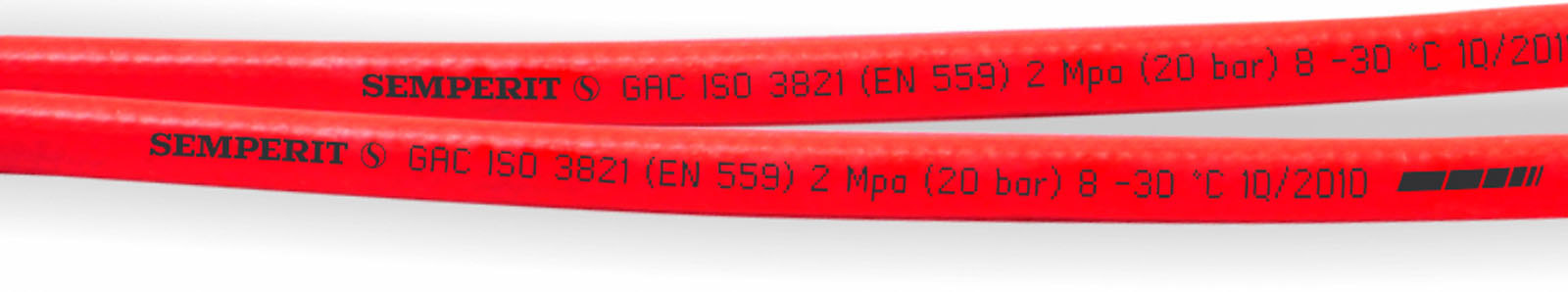 Autogenschlauch Azetylen rot Ø 11 mm - 50 Meter