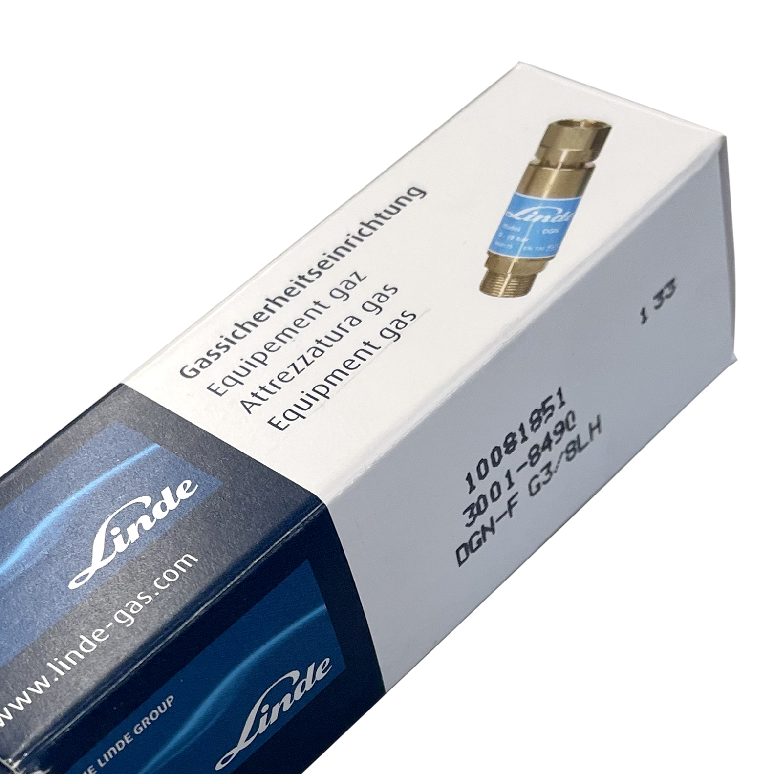 Sicherheitseinrichtung Brenngas DGN G 3/8 LH