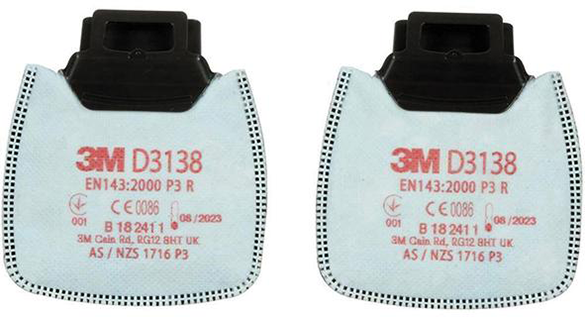 3M™ Partikelfilter D3138, P3R mit Aktivkohle 3M™
