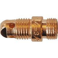 Spannhülsengehäuse mit Gaslinse Ø 1,0 mm, kurz 17/18/26