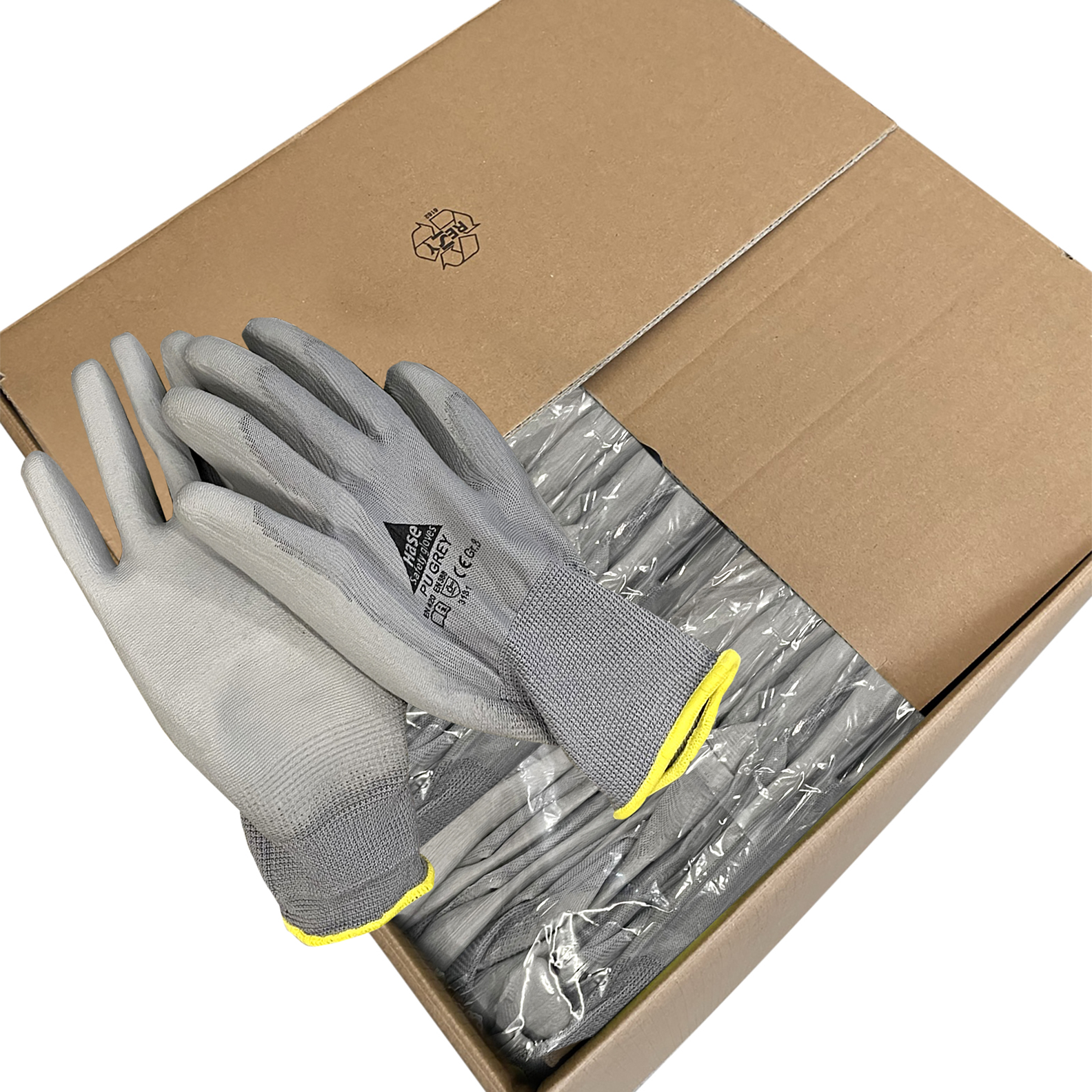 PU-Handschuhe grau 8