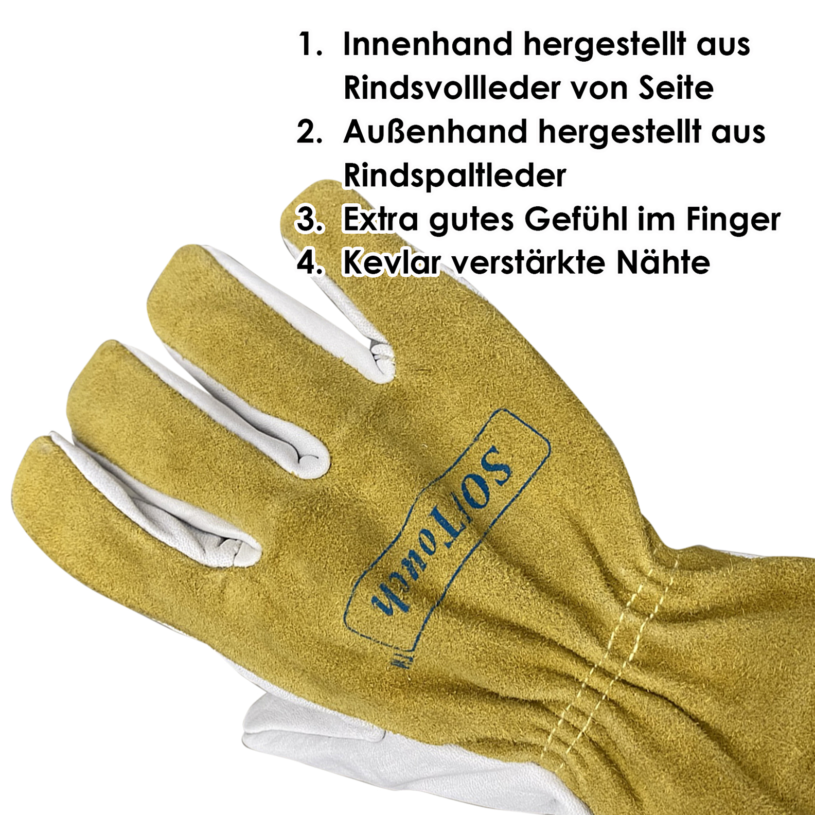 Arbeitshandschuhe SOFTouch Rind M