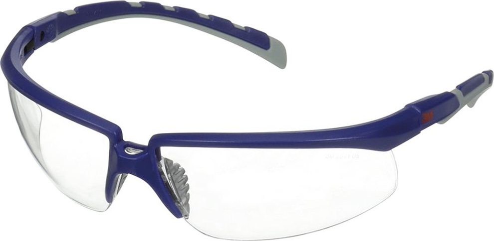 3M™ Brille Solus, blau/grau, beschlagfrei,kratzfest, klare Scheibe