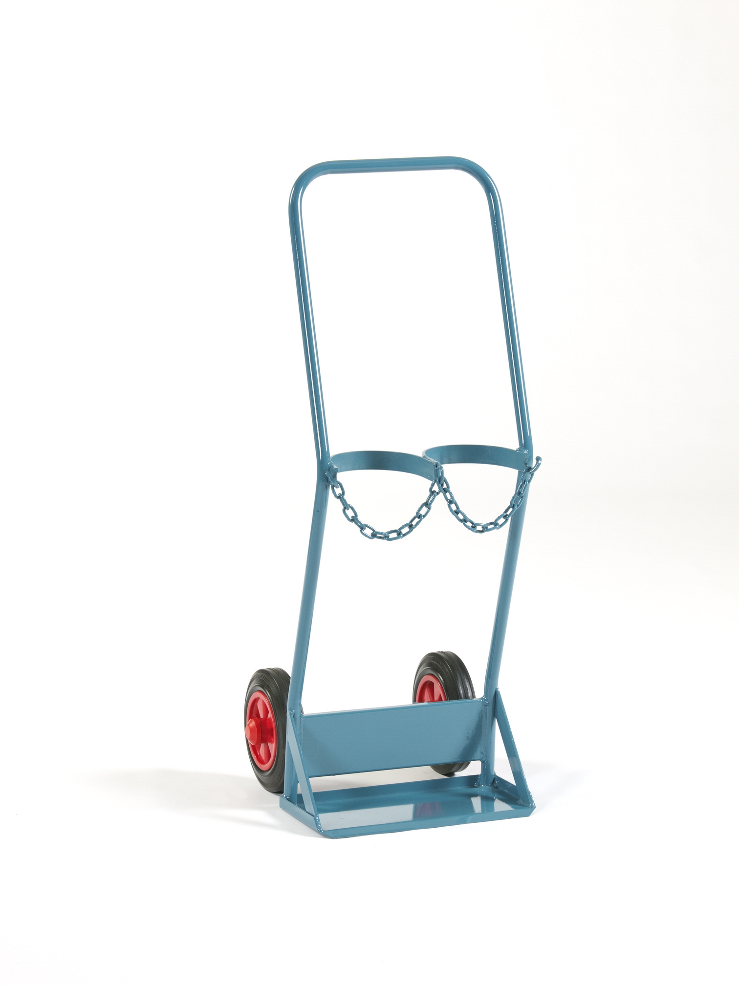 Stahlflaschenwagen für 2 Flaschen,  2 x 10 l