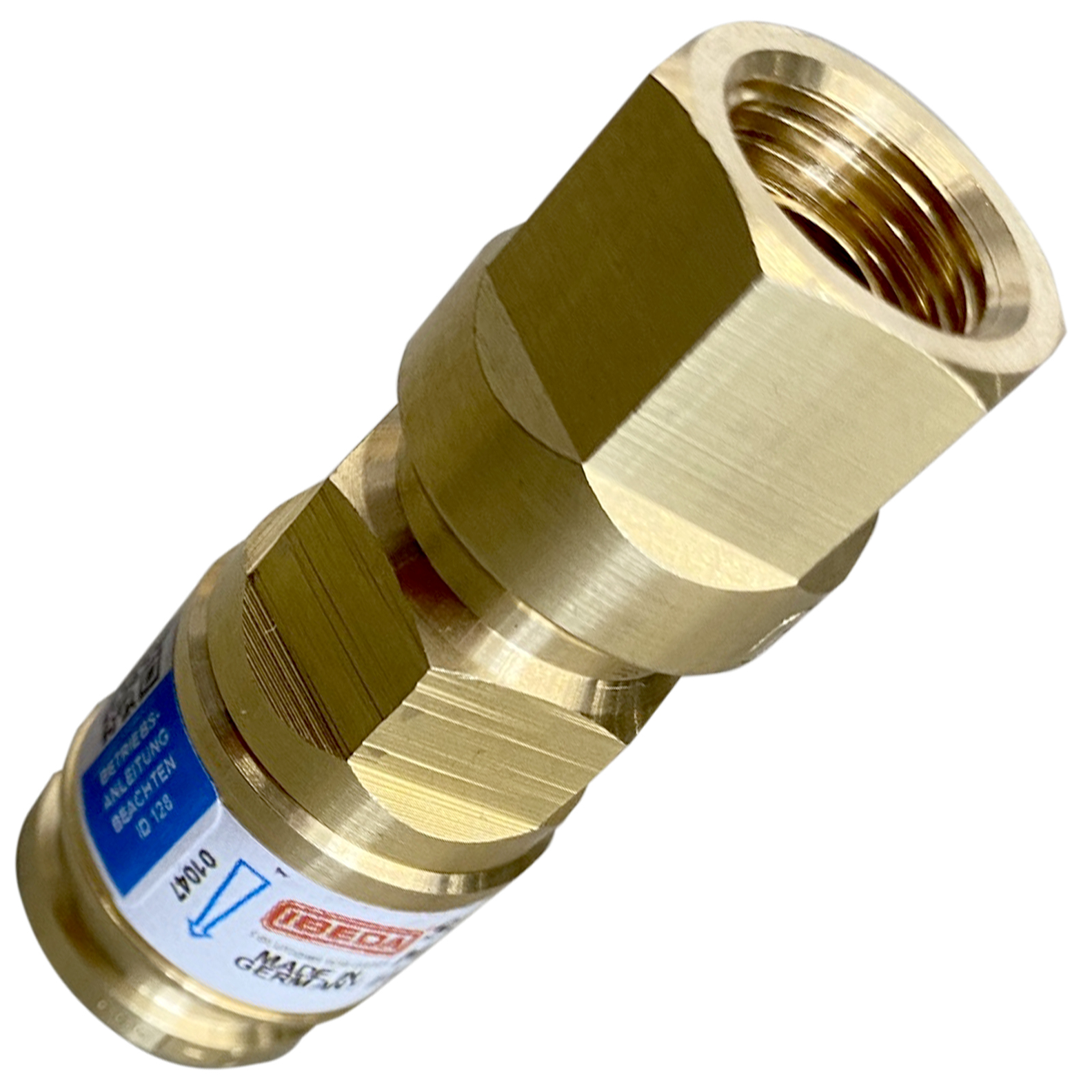 Set Schlauchkupplung + Stift DKD Sauerstoff G 1/4 RH