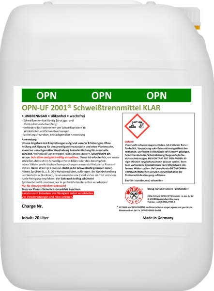 OPN Schweißtrennmittel UF2001 - Kanister