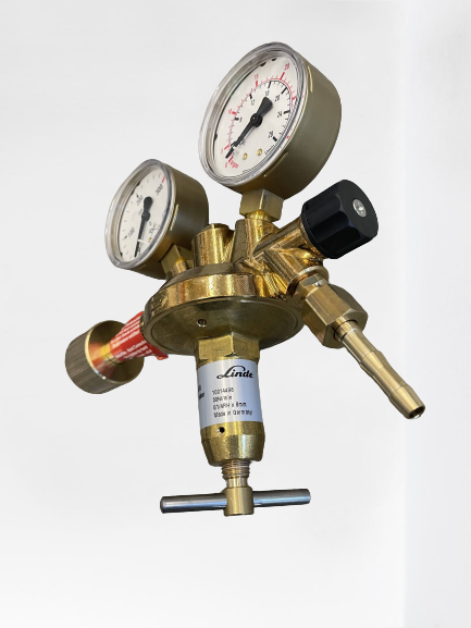 Flaschendruckminderer CO2/Argon 300 bar 0–30 l/min einstufig