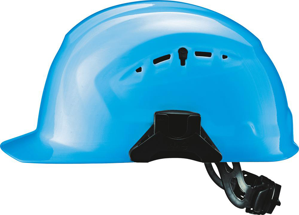 Schutzhelm Cross Guard mit Derhverschluss, blau