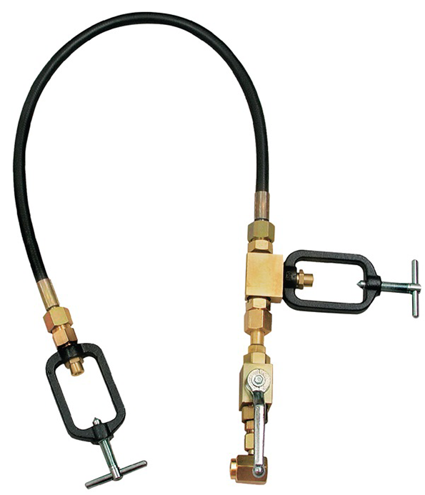 Flaschenkupplung Acetylen komplett für 2 Flaschen Flaschenkupplung Acetylen komplett für 2 Flaschen