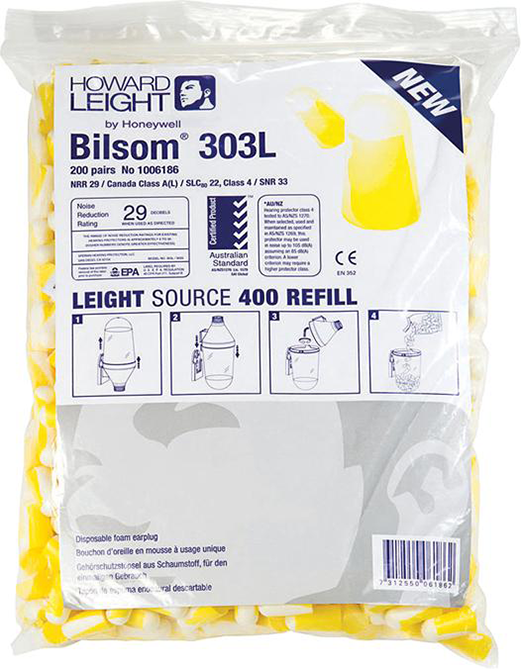 Gehörschutzstöpsel Bilsom 303 L (20 Pack a 10 Paar)
