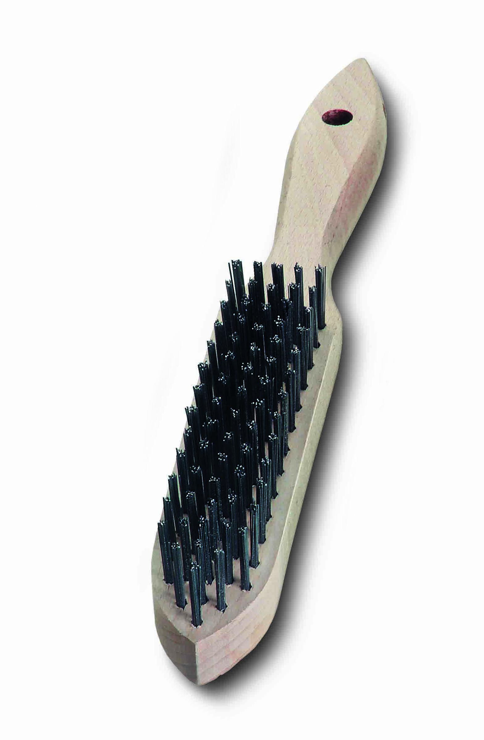 Handbürste Stahldraht glatt 4-reihig, Draht 0,35 mm