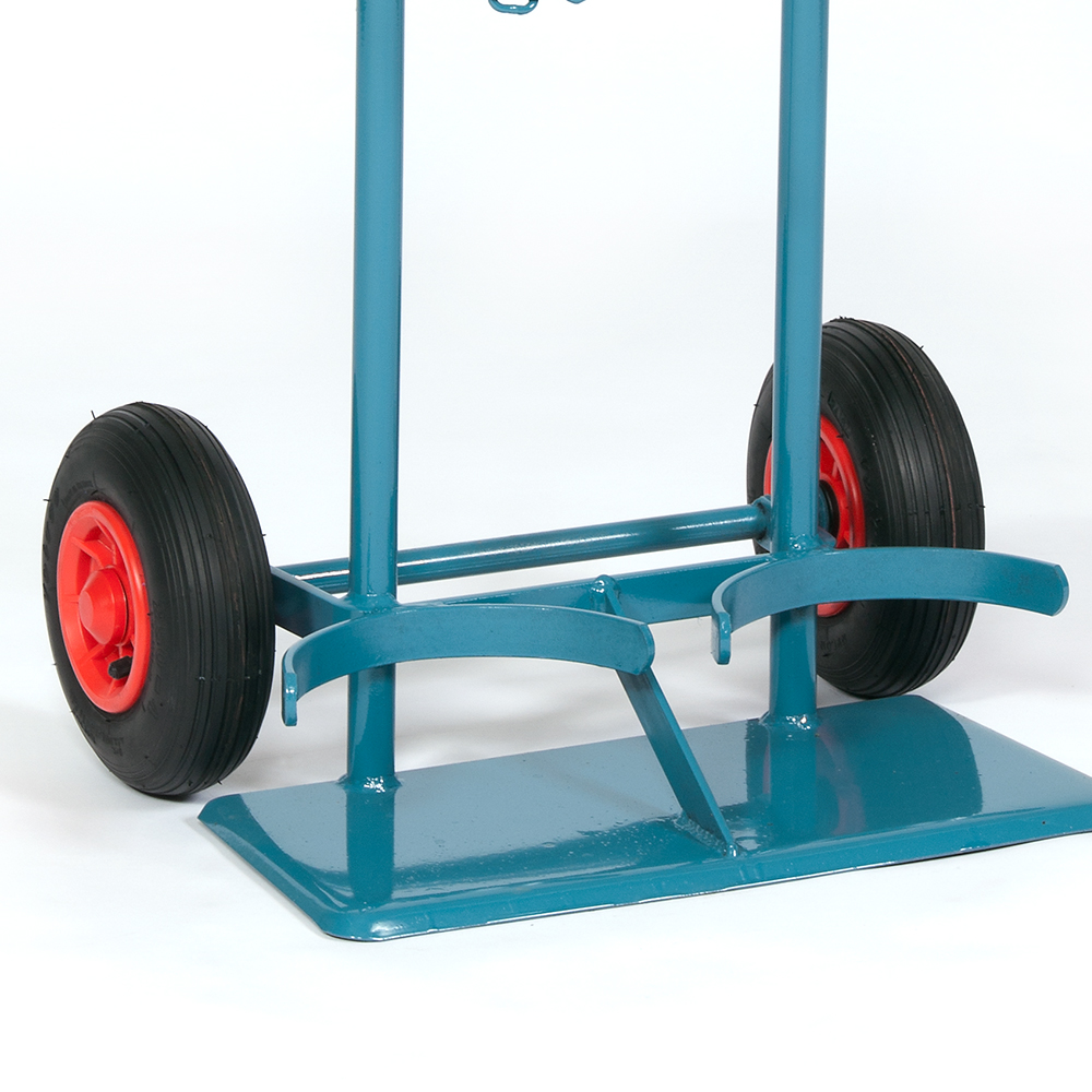 Stahlflaschenwagen für 2 Flaschen, 2 Holm,  2 x 10 l ohne Werkzeugkasten