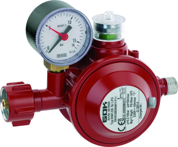 Gasregler Typ EN61-DS PS 16 bar 1,5kg/h 50mbar