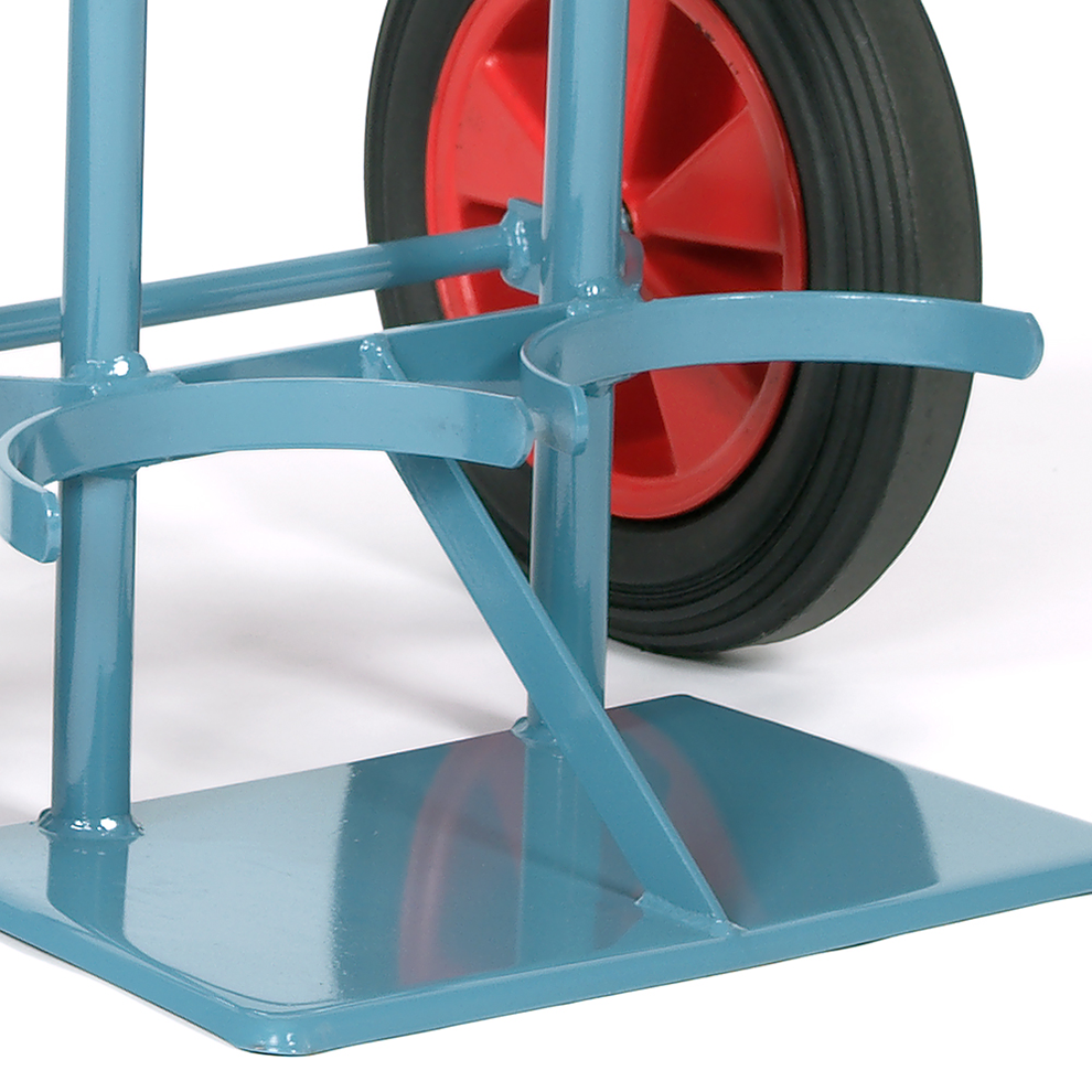 Stahlflaschenwagen für 2 Flaschen, 1 x 50 Liter, 1 x 33 kg Propan Stahlflaschenwagen für 2 Flaschen, 1 x 50 Liter, 1 x 33 kg Propan