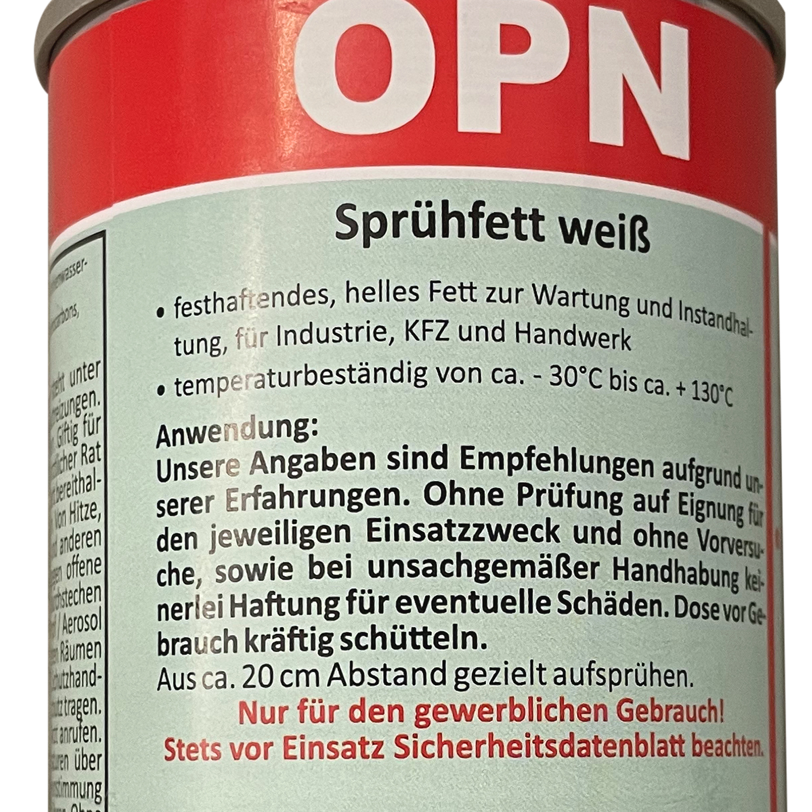 OPN Sprühfett weiß 400 ml