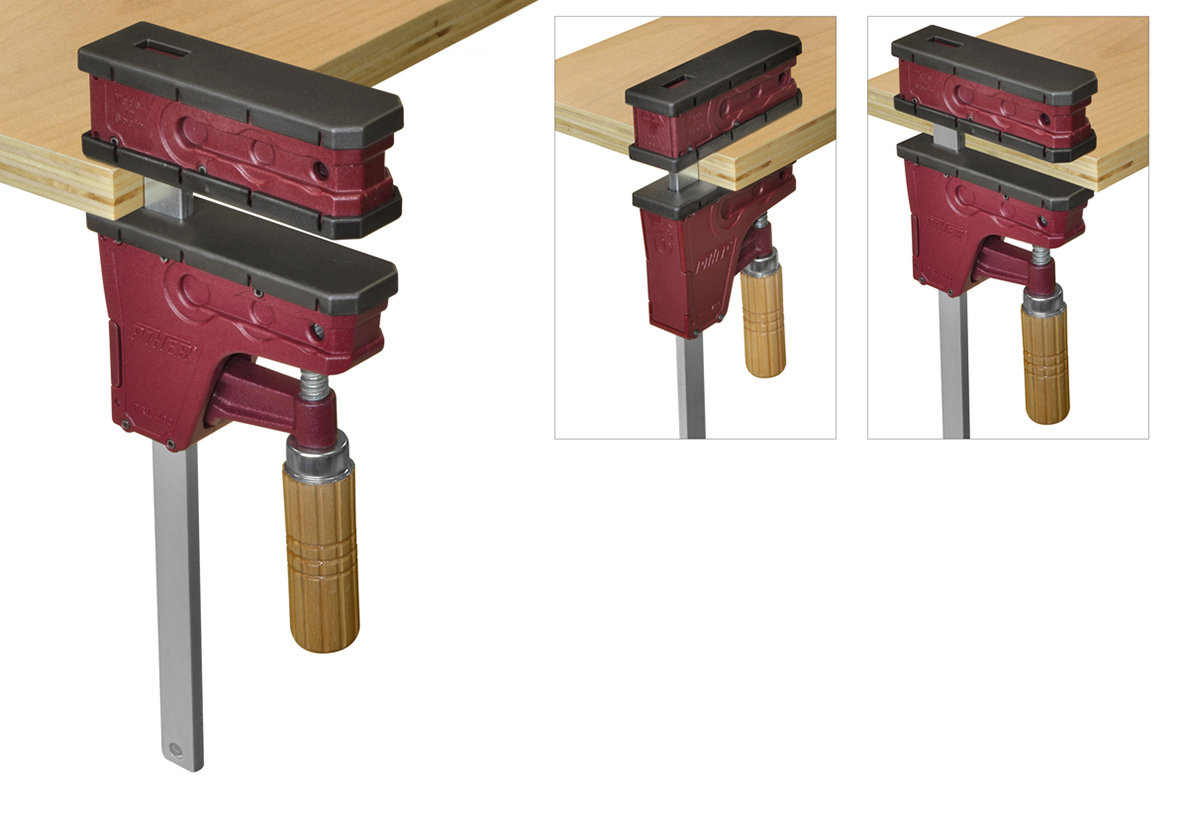 2 x Schraubzwinge PRL 400 15 cm