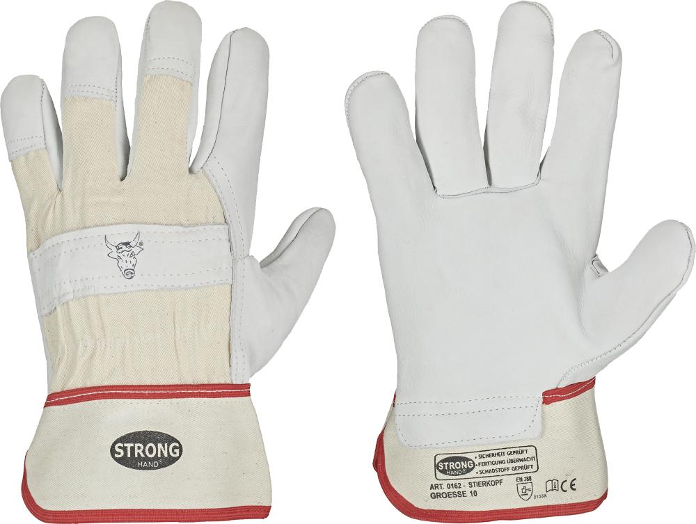 Rindvolllederhandschuh Stierkopf Classic
