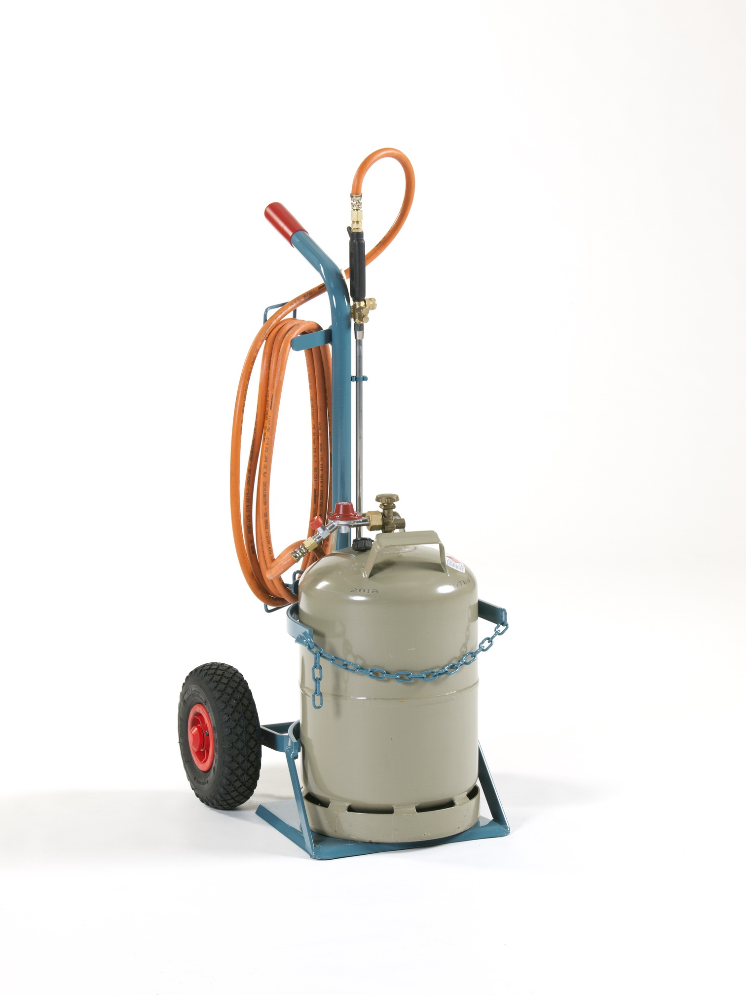 Stahlflaschenwagen für 1 Flasche 11 kg Propan