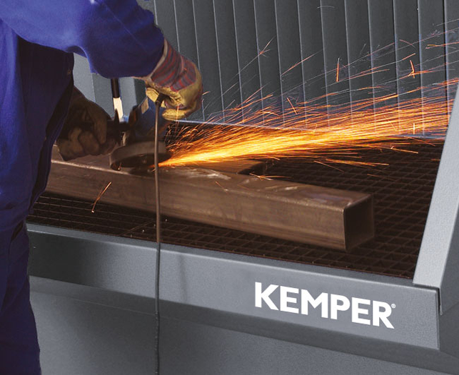 Kemper Schleiftisch für Absaugung Breite 2.000 mm