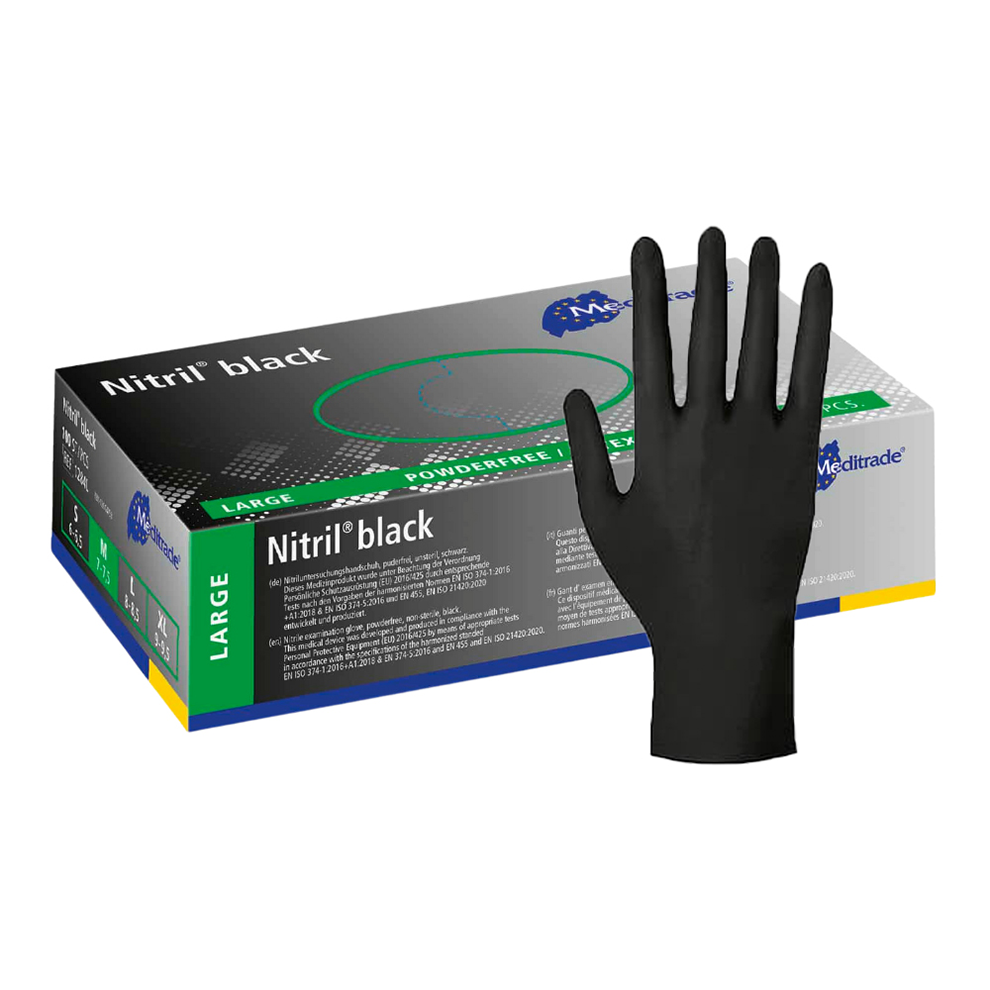 Nitril®black Einweghandschuh 100 Stück L
