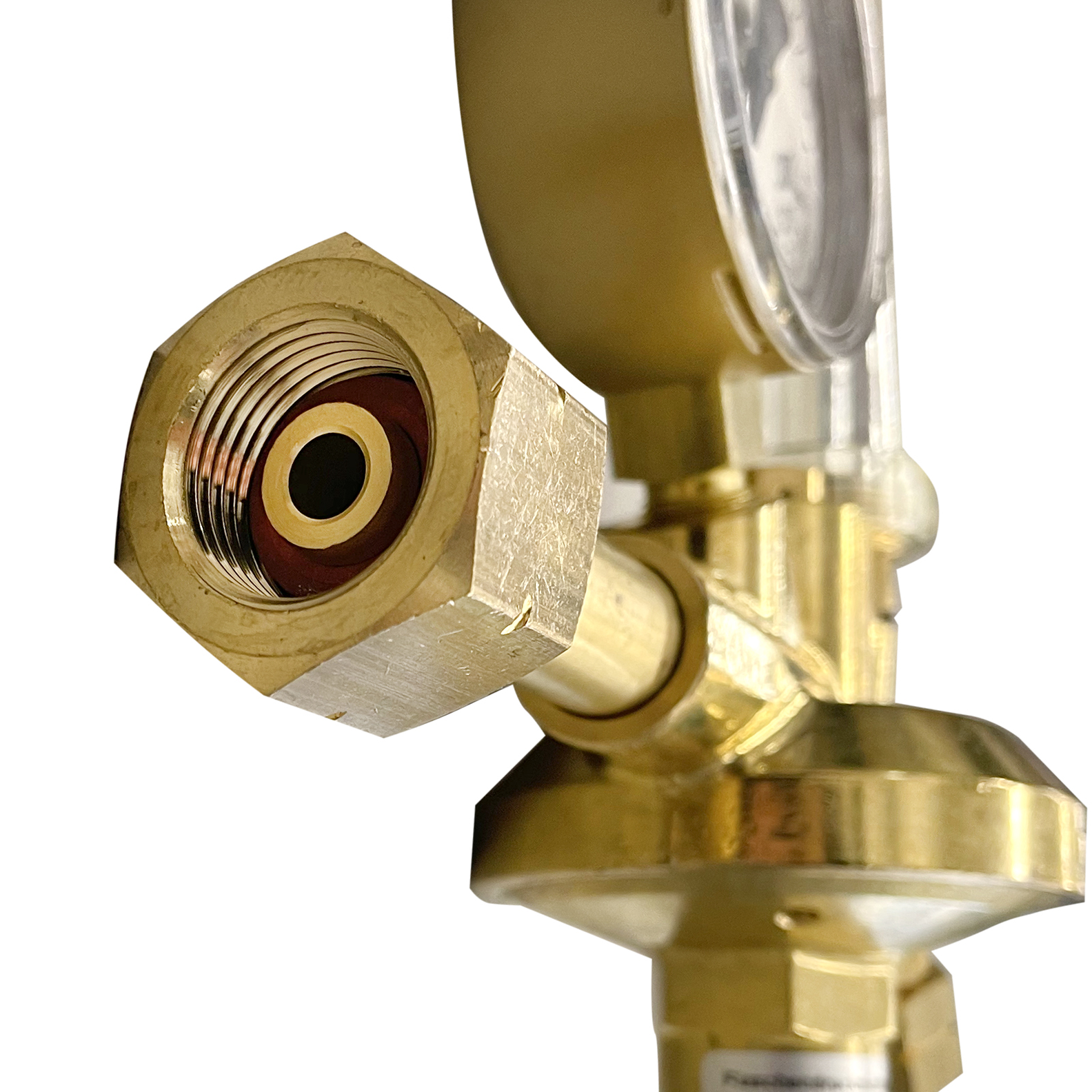 Flaschendruckminderer mit Flowmeter Formiergas 200 bar einstufig