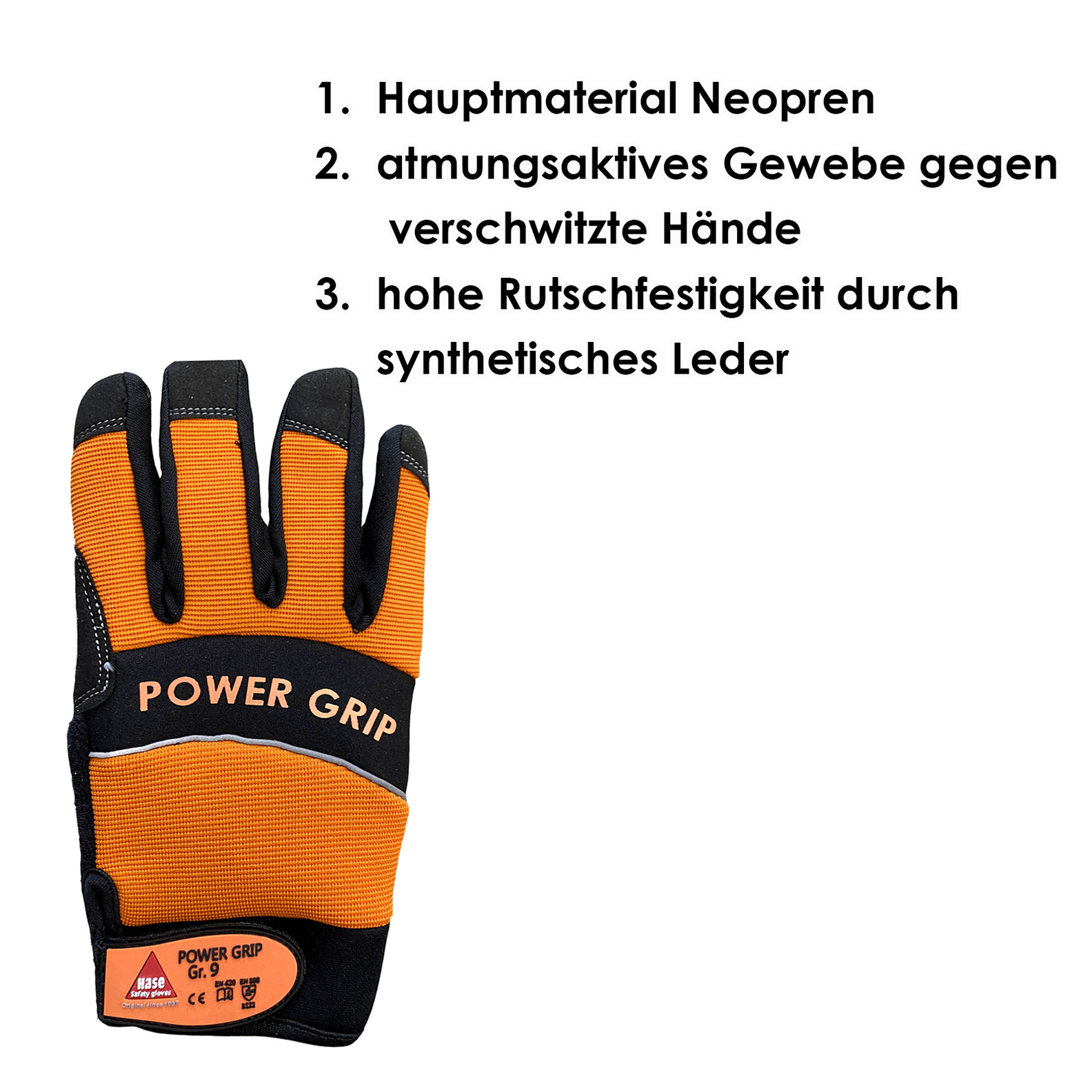 Montagehandschuhe Power Grip 8
