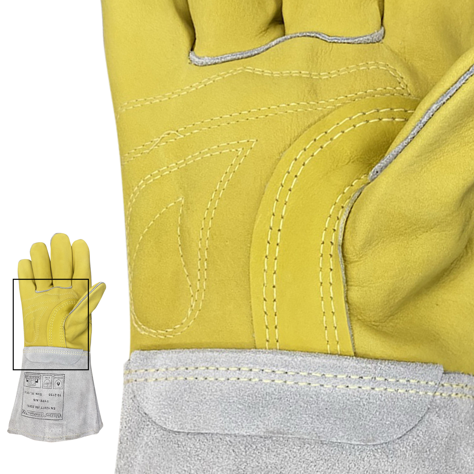 MIG/MAG-Handschuhe Comfoflex L alubeschichtet