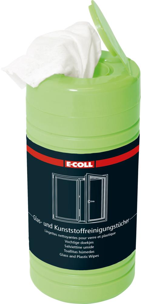 Wischtuch für Glas und Kunststoff, 80 Tücher E-COLL