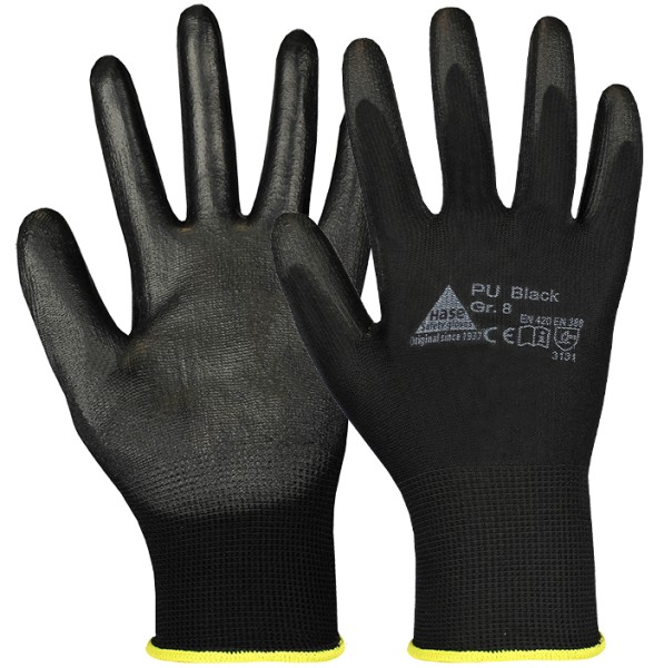 PU-Handschuhe schwarz